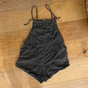 Billabong jumpsuit romper. Washed black. Size large.